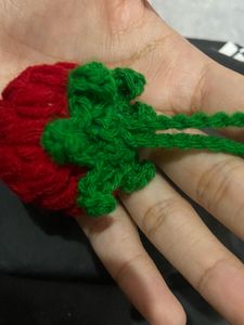 Strawberr Crochet Keychain