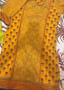 Elegant Yellow Kurta L Size