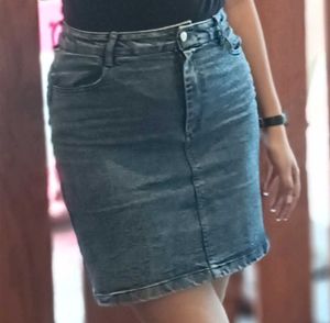 Denim Mini Skirt