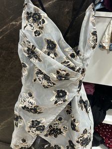 Party Wear Good Condition Grey Dress