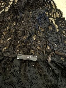 Elegant Black Lace Bodysuit