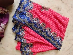 very heavy work Elegant Ethnic Saree with blouse