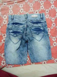 Distressed Denim Shorts