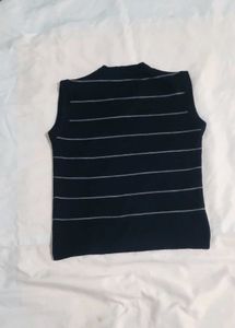 Adidas Striped Knit Vest