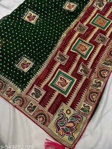 Georgette Saree Attached With Blouse