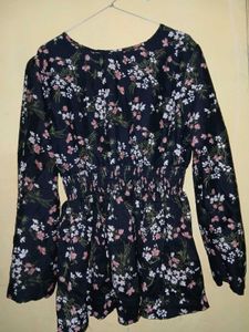 Full Sleeve Short Black Top