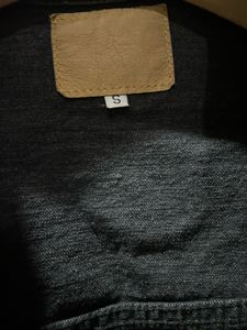 Cropped Black Denim Jacket