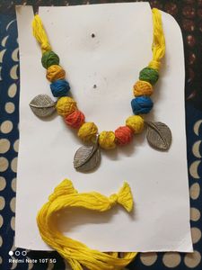 Handicraft Beads Necklace With Peacock Earings