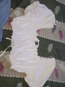 White Off-Shoulder Top
