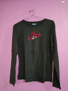 Embellished Long Sleeve Top