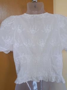 white formal top