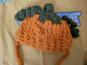Crochet Cap For Kid And Pillow