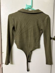 Olive Green Body Suit