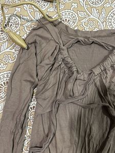 Brown Long Sleeve Top