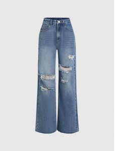 Wide Leg Denim Jeans