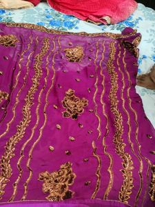 Maroon Indian Top w/ Gold Detail