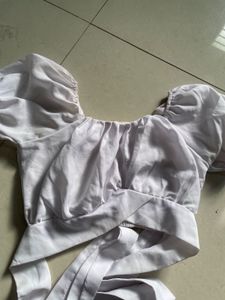 White Crop Top