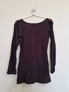 Full Sleeves Long Tshirt Dress