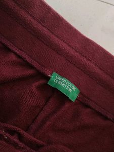 Mens Maroon Half Pant
