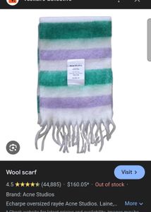 New acne studios scarf
