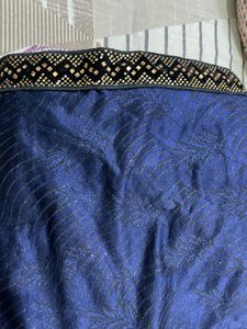 Elegant Blue Ruffle Saree