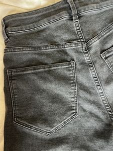 Black High Waist Denim Shorts