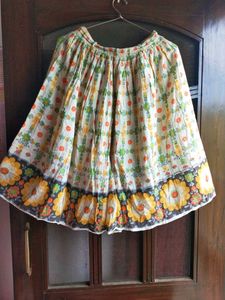 Pure Cotton Floral Skirt