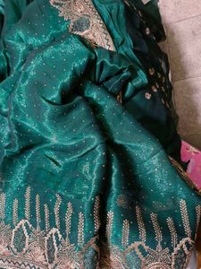 Emerald Green Saree