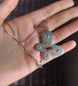 Butterfly Pendant + Box Chain (Anti Tarnish)