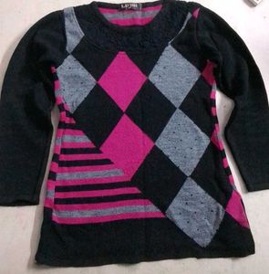 girls top 💗Patterned Knit Sweate