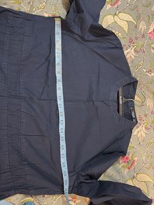 Navy Blue Long Sleeve Top