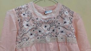 Pink Embroidered Top