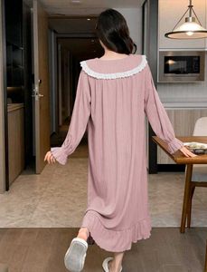 Pink Ruffle Trim Nightgown