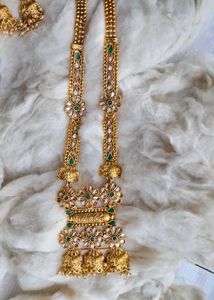 Gold Tone Indian Jewelry Set