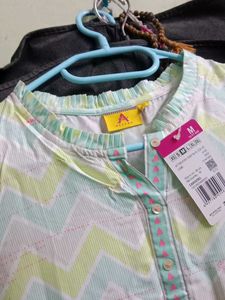 Stylish Lime Green Kurta Ateesa Brand M Size