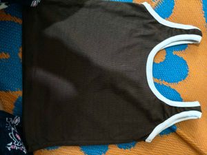 Brown Sleeveless Top