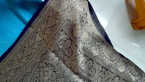 new Blue gorget  Banarasi shibori Saree
