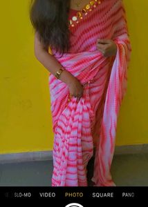 *Offer* Mirror Work Satin Saree