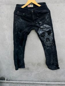 Hand-painted Denim