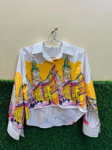 ELEGANT WOMEN PRINTED MULTICOLOURED SHIRT