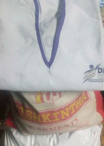 White And Purple Kurta