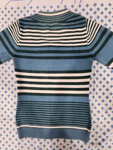Sweater- Blue And White Stripes