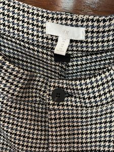 Houndstooth Cropped Trousers