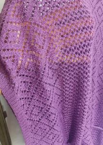 Nice Knitted Purple Top