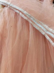 Partywear Gown With Separate Dupatta
