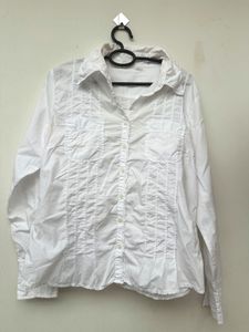 White frill Shirt.