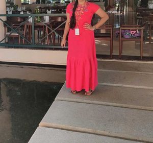 Final Offer! One Time Used Maxi Dress On Sale
