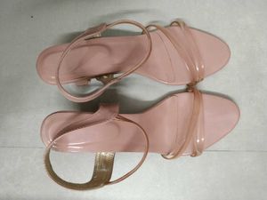 Elegant Pink Heeled Sandals