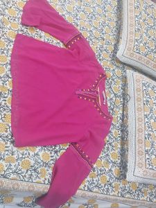 Pink Embroidered Top