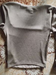 Round Neck Bodycon Crop Top